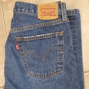 Levi's 501 Straight Blue Jeans